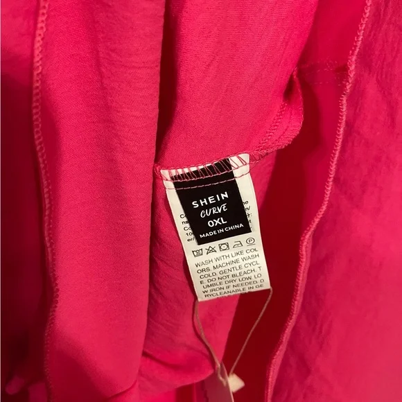 SHEIN Vibrant Pink High-Low Skirt NWT - Picture 3 of 3